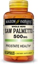MASON NATURAL는 Palmetto 500 mg의 지원 전립선 건강 & 우린 기능, 60의 캡슐을 보았습니다
