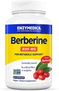 Enzymedica Berberine 800 mg – 지속 가능한 Sourced Barberry – Non-GMO, Gluten-Free, No Fillers 또는 Excipients – 60 캡슐에 대한 채식 캡슐