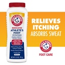 Arm & Hammer Athlete의 발 분말 - 베이킹 소다와 발에 대한 항진 치료 - 가려움증, 화상, 냄새 - 임상 입증 된 포뮬러 - 3.5 oz 4 팩 (4)