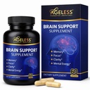 Memory and Focus & Cognitive Improvement를 위한 연령대 두뇌 보조제 | 남성용 Nootropic Brain Supplement | 비타민 B6, B12, 60 캡슐 포함