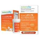 NatureCity True-Life-PB 선반 여성과 남성을위한 안정 혼합 프리 바이오 틱스 및 프로 바이오 틱 - 여성과 남성을위한 소화 Gut 건강 보조제 - Dairy Free - (30 Veggie 캡슐)