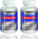 DOCTOR RECOMMENDED SUPPLEMENTS 프리미엄 L-Arginine 1000 MG Nitric 산화물 공식 지원 Cardio 건강, Nitric 산화물 생산, 체력 & 더 많은 - 2 팩