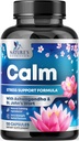 Natural Calm, Unwind & Relax Support - Ashwagandha, GABA, Magnesium, L-Theanine & More - 자연 초점, 에너지 및 면역 지원 - Nature's Non-GMO, Vegan, Gluten Free, 미국 - 120 캡슐