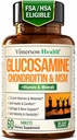 Glucosamine Chondroitin MSM 보충교재 – 남자와 여자 w/Glucosamine 황산염 1000mg, Chondroitin 황산염 & MSM, 비타민 B12 및 합동 건강을 위한 진보된 합동 보충교재 – FSA Eligible