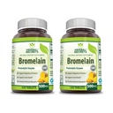 허브 시크릿 Bromelain 500 Mg 120 정제 보충 | 2 팩 | Non-GMO | 글루텐 프리 | 미국에서 제작