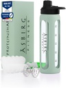 2.0 휘트니스 | 글래커즈|소량 쉐이커 | 술병 | 나선볼 | 24 oz (Pastel Green)
