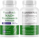 120 조사 NAD 플러스 보충교재, Liposomal 니코틴아미드 Riboside 캡슐 Resveratrol & Quercetin, 노화 방지를 위한 높은 순수성 니코틴아미드, 세포 Gegeneration/Energy/Immune 승압기