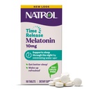 Natrol Melatonin 10mg 시간 방출 정제, 수면 다이어트 보충, 100 Melatonin 시간 방출 정제, 100 서빙