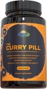Curry Pill - 90의 조사 규정식은 고추, 마늘, Ginger, Cayenne 및 Black Pepper로 보충합니다.