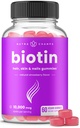 NutraChamps Biotin Gummies 10000mcg [High Potency] for Healthy Hair, Skin & Nails Vitamin for Women, Men & Kids - 5000mcg 각 머리 비타민 Gummy - Vegan, Non-GMO, 헤어 건강 보충