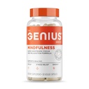 Genius 브랜드 인 Genius Mindfulness - 두뇌 건강 보충 - 건강한 Mindsets 지원 - Calm, 에너지, 기억 및 초점 지원 - Ashwagandha, NeuroFactor & More - 30 Veggie 알약