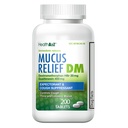 HealthA2Z® Mucus Relief DM | Dextromethorphan HBr 20mg | Guaifenesin 400mg | 기침, Immediate 릴리스, Uncoated (200 개)