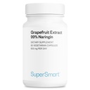 Supersmart - 자몽 추출물 하루 600mg (99 % Naringin) - 높은 효능 GSE 보충 | 비 GMO 및 글루텐 무료 - 60 채식 캡슐
