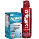 iSatori L-Carnitine LS3 혼합 Berry 1500mg (32 인분) & BioGenetic Labs Forskolin Lean & Tone
