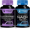 웰니스 LABSRX 글루코사민 Chondroitin MSM | NAD 보충 캡슐