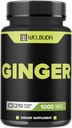 1000mg 생강제는 Berberine HCl, Elderberry, Echinacea & More - 11in1 지원 소화, 합동 건강, 면역 체계 및 심장 건강 - 210 생강 알약을 가진 캡슐을 보충합니다