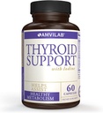 Iodine, 비타민 B12 및 12 다른 필수 성분과 갑상선 지원–건강한 Thyroid, 행복한 생활. Metabolism, Energy & Cognitive Health를 활성화하십시오. 60 캡슐
