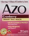 건강한 Urinary Tract를 위한 AZO 크랜베리 Immune Boosting Probiotic & 비타민 C - 50 탭 (포장 May Vary)