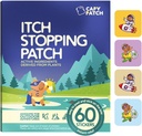 CAPY Bug Bite Itch Relief Patches for Kids - 60 Count, Travel & Camping Essentials, Hydrocortisone Alternative, Mosquito & Bug Bites 용 이크 릴리프 스티커
