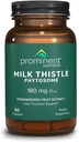 Prominent 영양 우유 이틀 Phytosome, 임상 연구 Siliphos 우유 이틀 추출물 Liver 기능, Detox 및 Cleanse 지원, 표준화 된 29% Sylibin, 180 mg, 60 캡슐 -1 팩