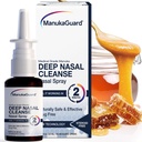 ManukaGuard 의학 급료 Manuka 꿀 소화 지원, Sinus 및 알레르기 기복, Nasal Moisturizing, 뉴질랜드 꿀, MGO 600, 0.65 fl oz 병을 위한 Saline 해결책을 가진 자연적인 Nasal 살포