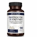 Proteolytic 효소 3X - Trypsin, Chymotrypsin & Serrapeptidase - Tissue Injury의 Edema & Irritation 감소 - Body Wellness & Recovery - 다이어트 보충 - 90 캡슐