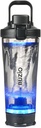 BUZIO 전기 단백질 셰이커 병, 24 oz Shake 믹서 병, 단백질 섞는 셰이커 컵을 위한 USB 재충전용 믹서 병, Tritan, 검정으로 만드는 휴대용 큰 스포츠 물병