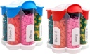Extra Large Pill 주최자 매일, 주간, 월간 보충 병, 7 XL Compartments (2 팩 콤보)가있는 귀여운 Blossom Pill 분배기 (Light Blue 및 Red)