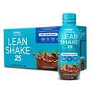 GNC Lean Shake 25 Protein Shake, Clinically Proven Weight Management, 식사 교체, 25g Protein with Zero Added Sugar, 음료, 초콜릿 민트, 12 팩
