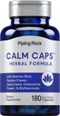 Piping Rock Calm 캡슐 | 180 알약 | 허브 추출물 혼합 | Chamomile, Valerian, Passion Flower | Non-GMO, 글루텐 무료 보충