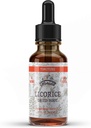Licorice Tincture, 유기 Licorice 추출물 (Glycyrrhiza Glabra)는 뿌리, 찬 압박된 유기 식물성 글리세린 4개 oz, 670 mg에 있는 초본 보충교재, 비 GMO를 말렸습니다