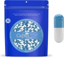 Capsuline 컬러 크기 0 빈 젤라틴 캡슐 블루 / 화이트 10000 카운트 |고저 & 할랄 인증 |Gluten Free