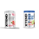 XTEND 본래 BCAA 분말 Watermelon 폭발 & 스포츠 BCAA 분말 Strawberry Kiwi 비말 - 아미노산을 가진 회복 & Hydration를 위한 전해질 분말 - 30의 서빙