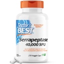의사의 최고의 Serrapeptase, Non-GMO, 글루텐 무료, Vegan, 건강한 Sinuses, 40,000 SPU, 270 조사 (1의 포장)