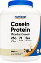 Nutricost Casein 단백질 분말 5lb 바닐라 - Micellar Casein, 글루텐 무료, 비 GMO