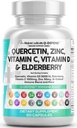 Q 아연 비타민 C 비타민 D Elderberry Turmeric Black Pepper Garlic Ginger Sea Moss Lysine Sting Nettle Reishi 버섯 Immune 지원 60 캡슐 Clean Nutra