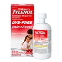 아이들의 Tylenol 액체 고통 구호 & 발 약, 구두 중단, 염료 자유로운, Acetaminophen, 아스피린 없음, Ibuprofen 없음, 높은 Fructose 옥수수 시럽 없음; 체리 풍미, 8개 fl. oz.; 1의 팩