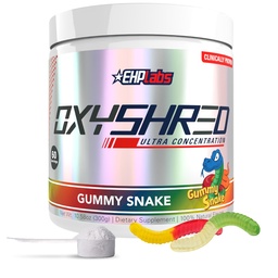 EHP Labs OxyShred Pre 운동 분말 - L 글루타민 & Acetyl L 카르니틴, 에너지 부스트 음료를 가진 Preworkout 분말 - 거짓 뱀, 60의 서빙