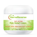 NerveReverse - 발, 손, 다리 발가락을위한 Neuropathy 통증 완화 크림. 큰 4 OZ. JAR. 빠른 행동, 4% 멘톨, MSM, L 카르니틴, L 아르기닌, 비타민 E, 비타민 B6를 가진 최대 힘 크림