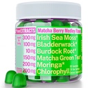 Moringa Irish Sea Moss Chlorophyll EGCg Green Tea Burdock Root Bladderwrack Super Greens Gummies, Powder Capsules Pills Liquid Drops Oil Tincture Supplement 보조 식품 Alt, Organic Green Seamoss