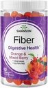 Swanson 혼합 Berry Fiber Gummies - 일반 및 건강한 립 레벨을 촉진하는 소화 지원 - 건강한 Gut Microbiome 지원을위한 모든 천연 공식 - (60 Gummies, 5g 각각)