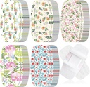 Sinmoe 100 PC 큰 붕대 2 x 4 인치 유액 자유로운 큰 접착성 꽃 부상 배려 배려를 위한 가동 가능한 직물 붕대는 부상을 보호합니다