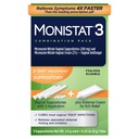 여성을 위한 Monistat 3 일 효모 감염 처리, 3 Miconazole 질 좌약 & 외부 Itch 기복 크림 (9g 관) 결합 팩