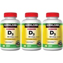 Kirkland Signature 최대 힘 비타민 D3 2000 I.U., 3의 팩
