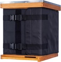 MayBee 겨울 Bee Hive Wrap for 10 and 8 Frame Beehives, 600D Oxford Cloth 2 Deep Hive Boxes, 방수, 방풍, 경량, 재사용 가능, 76.8 "x 18.1"