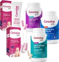 CONCEIVE PLUS 완전한 불연성 번들 - Conceive Couples Kit TTC 불연성 보충 교재 및 정액 친절한 윤활유에 시도