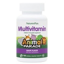 NaturesPlus Animal Parade Children's Chewable Multivitamin - 포도 맛 - 180 동물 모양 정제, 팩 2 - 건강 및 웰빙 촉진 - 채식주의, 글루텐 무료 - 180 총 봉사