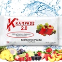 크램프 2.0 2K: 50 mg 마그네슘 + 2000 mg 칼륨 크램프 릴리프 전해질 음료 분말: 더 빠른 회복, 느린 피로, 낙관된 Hydration | 20 단 하나 방위 소포 (부피 펀치)