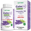 Nattura Calm Aid Lavender Oil Pills - 500mg - 60 Softgels - 100 % 천연, 몸 & 마음, 비 GMO, 공인 Kosher를위한 긴장을 감소, 도움