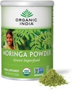 ORGANIC INDIA Moringa 분말 - Moringa Oleifera 잎 초본 보충교재, 녹색 Superfood, 영양 Dense, 순수한 식물 단백질, 비타민 A, E, K, 철, 칼슘, 섬유, 채식주의자, USDA는 유기 - 8개 oz를 증명했습니다